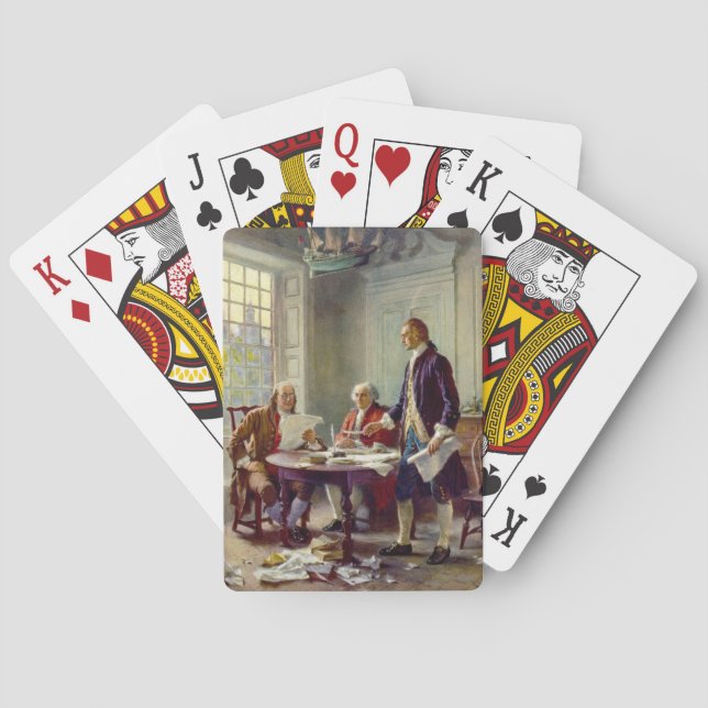 Jeu De Cartes Écrire la Déclaration d'indépendance (USA) (dos)