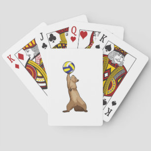 Jeu De Cartes Écureuil avec volleyball