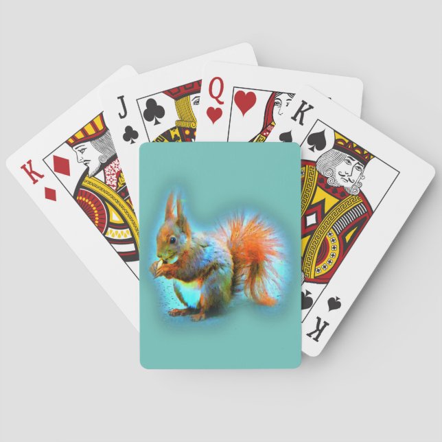 Jeu De Cartes Écureuil dans un style moderne (dos)