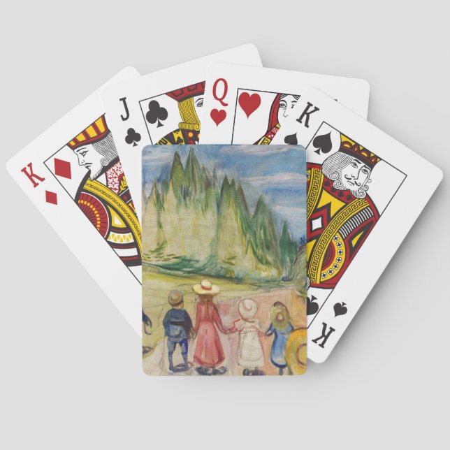 Jeu De Cartes Edvard Munch - La forêt Fairytale (dos)