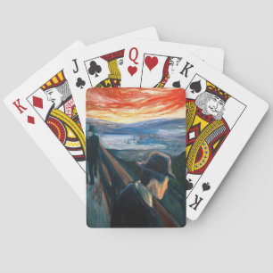 Jeu De Cartes Edvard Munch - Maladie d'humeur au coucher du sole