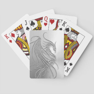 Jeu De Cartes Effet en acier inoxydable Phoenix