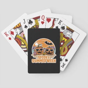 Jeu De Cartes Éffrayant Summerween - citrouilles sur la plage