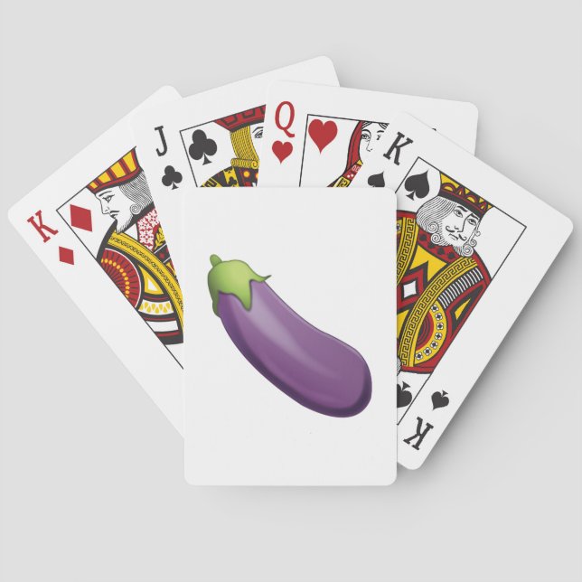 Jeu De Cartes Eggplant - Emoji (dos)