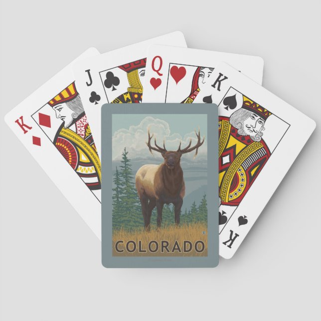 Jeu De Cartes Élans SceneColorado (dos)