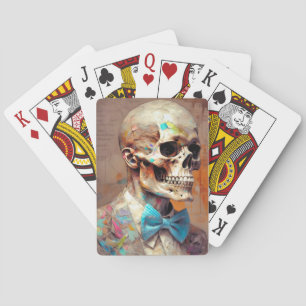 Jeu De Cartes Elégance âgée : Art squelette Vintage