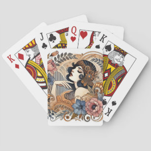 Jeu De Cartes Élégance Art Déco