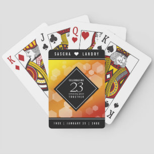 Jeu De Cartes Élégant 23e Anniversaire de Mariage Topaze Impéria