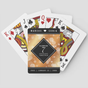 Jeu De Cartes Elegant 7th Copper Wedding Anniversary Celebration