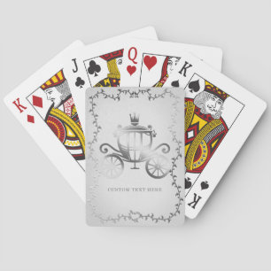 Jeu De Cartes Élégant Carrosse Argenté Histoire de Livre Blanc R