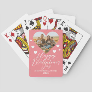 Jeu De Cartes Elegant Love Heureuse Sainte-Valentin Photo de fam