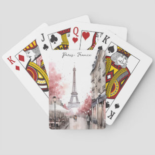 Jeu De Cartes Elégant Paris France Tour Eiffel