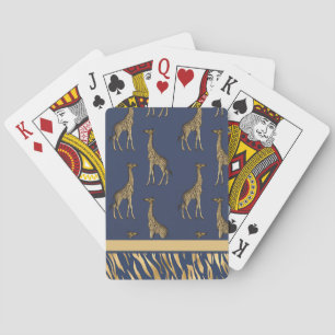 Jeu De Cartes Elégant Poster de animal bleu moderne