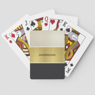 JEU DE CARTES ÉLÉGANT ROYAL PEARVER GOLD NOIR STRICTIONS