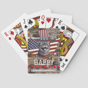 Jeu De Cartes Elegant travailleur solidaire Fête du Travail avec