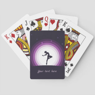 Jeu De Cartes Élégante Daneuse de Ballet Lumières violettes Pers