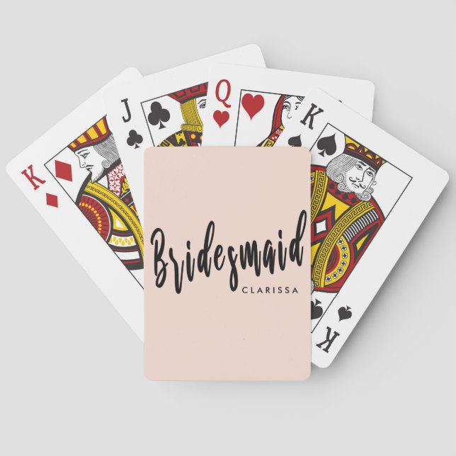 Jeu De Cartes Élégante femme de chambre rose et noire (dos)