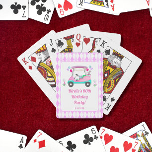 Jeu De Cartes Élégante partie de golf féminin Jouer des cartes