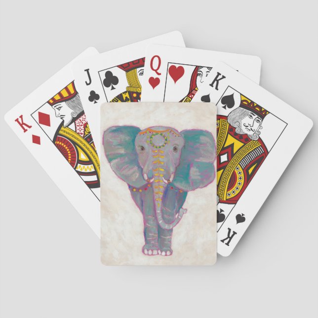 Jeu De Cartes Eléphant asiatique zen (dos)
