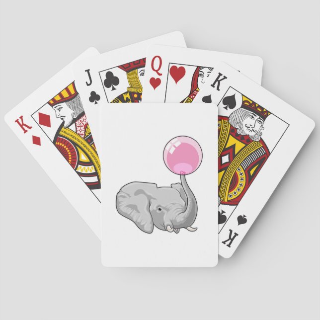 Jeu De Cartes Eléphant avec ballon (dos)