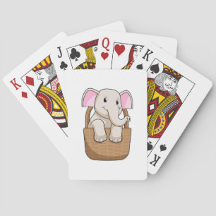 Jeu De Cartes Eléphant avec panier