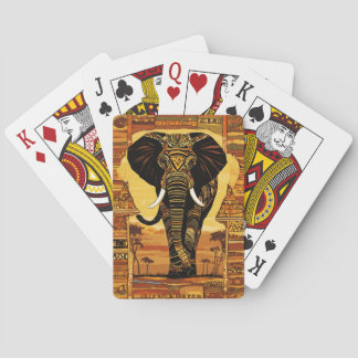 Jeu De Cartes Eléphant ~jouant aux cartes