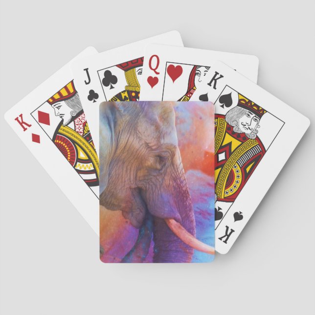 JEU DE CARTES ÉLÉPHANT RAPPELANT LES EAUX SACRÉES (dos)