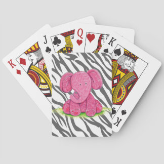 Jeu De Cartes Eléphant rose