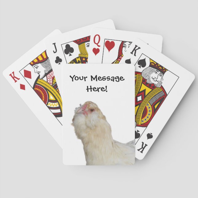 Jeu De Cartes Élevage Rare De Poulet Roulé Améraucane Convivial  (dos)