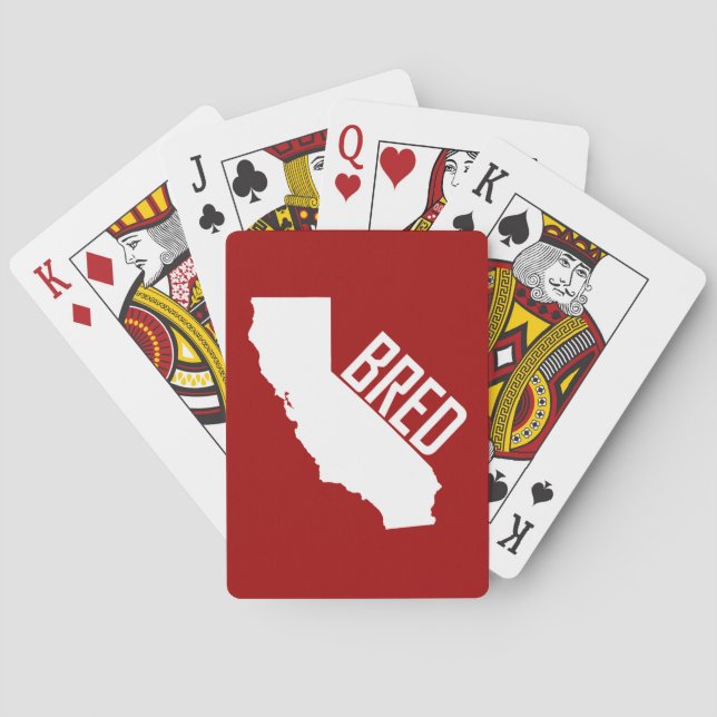 Jeu De Cartes Élevé en Californie (dos)