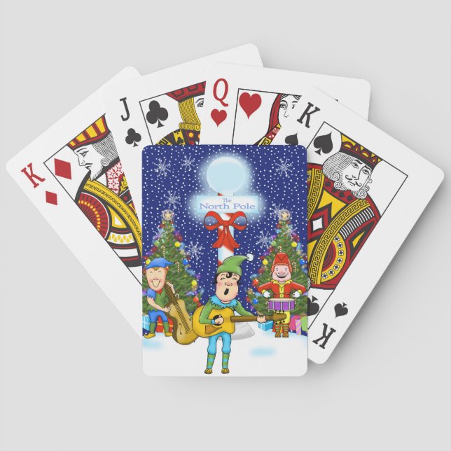 Jeu De Cartes Elf Band Noël Jouer aux cartes (dos)