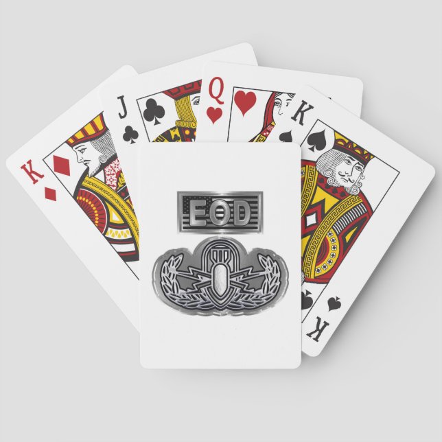 Jeu De Cartes Élimination des engins explosifs EOD  (dos)