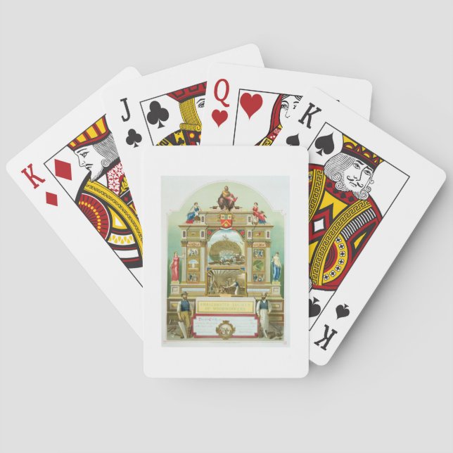 Jeu De Cartes Emblème commercial de la société amalgamée de (dos)