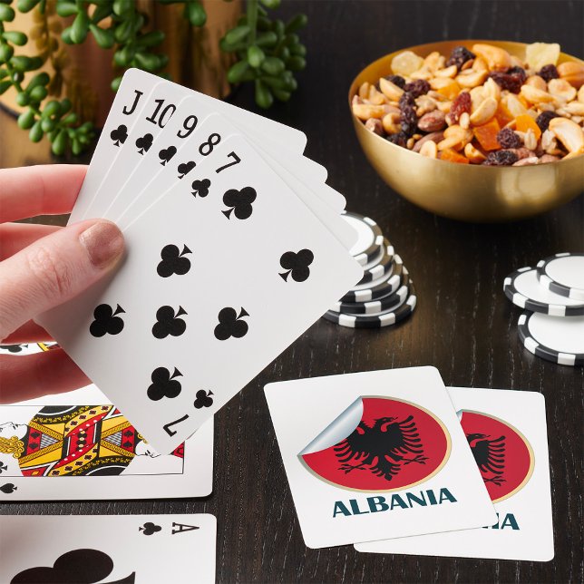 Jeu De Cartes Emblème d'aigle à tête double en Albanie (Créateur téléchargé)