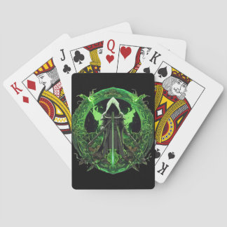 Jeu De Cartes Emblème de faucheuse en vert6