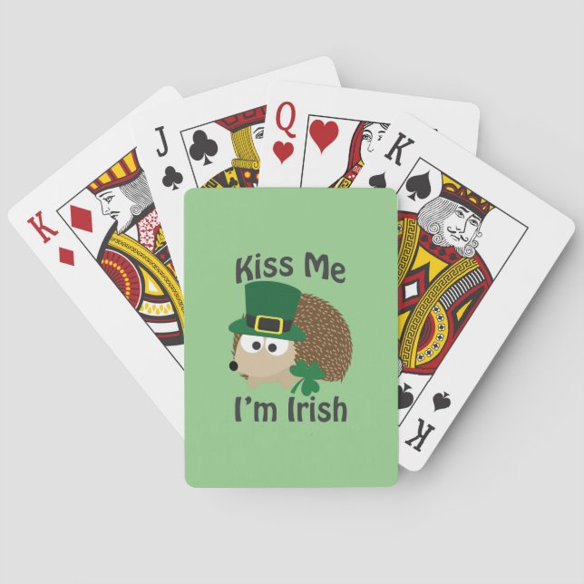 Jeu De Cartes Embrassez-moi que je suis hérisson irlandais (dos)