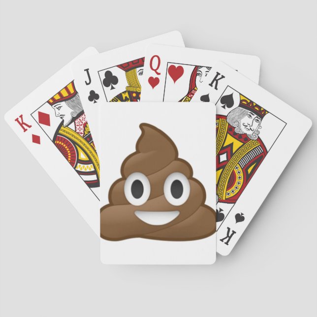 Jeu De Cartes Emoji Poop Souriant (dos)
