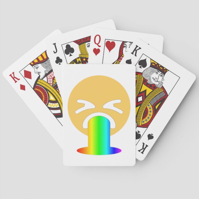 Jeu De Cartes émoticône arc-en-ciel (dos)