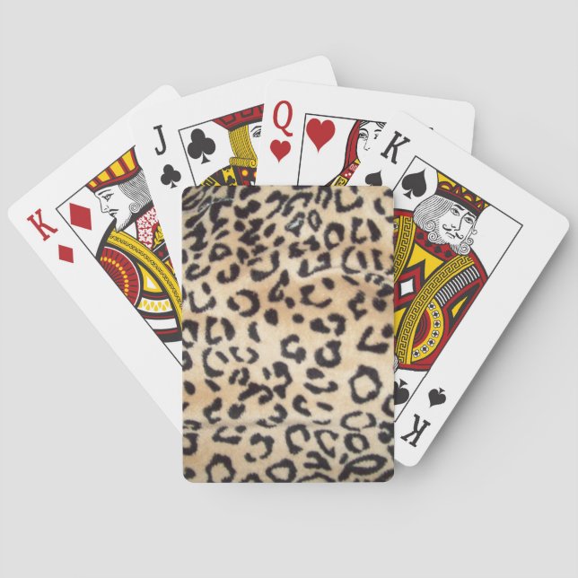 Jeu De Cartes Empreinte de léopard Classic Playing Cartes (dos)