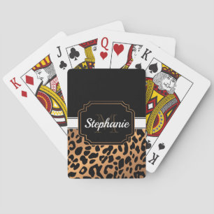 Jeu De Cartes Empreinte de léopard mignon