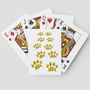 Jeu De Cartes Empreinte de patte Cheetah