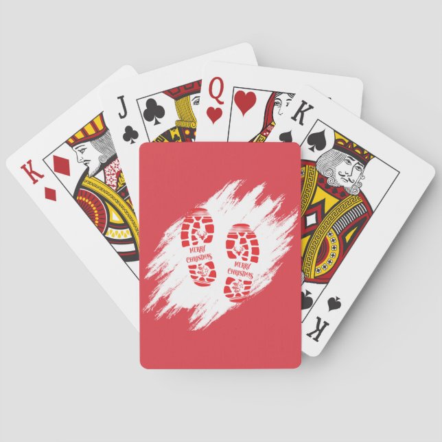 Jeu De Cartes Empreinte père Noël (dos)