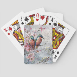 Jeu De Cartes En Attente De L'Oiseau De Surfeur Kingfisher