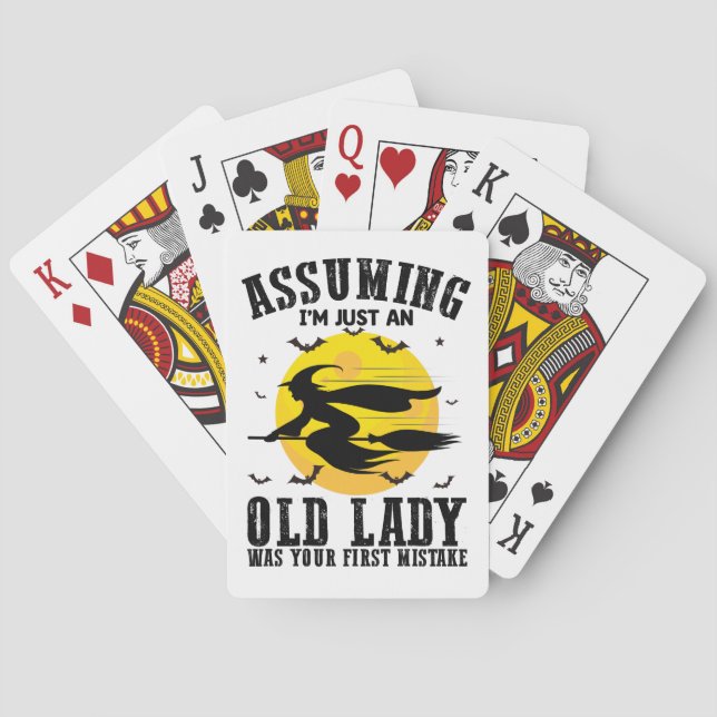 Jeu De Cartes En supposant que je suis juste une vieille dame ét (dos)