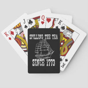 Jeu De Cartes En Versant le Thé Depuis 1773 Professeur d'Histoir