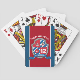 Jeu De Cartes enfants chevaliers aigle visage personnalisé messa