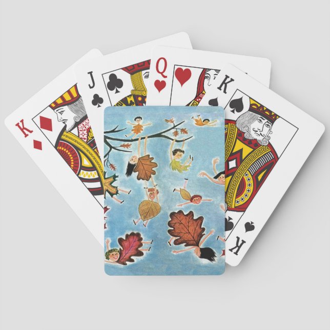Jeu De Cartes Enfants de feuille (dos)