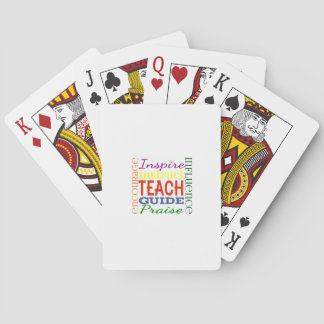 Jeu De Cartes Enfants d'école de professeurs d'image de mot de