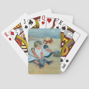 Jeu De Cartes Enfants sur la plage Mary Cassatt
