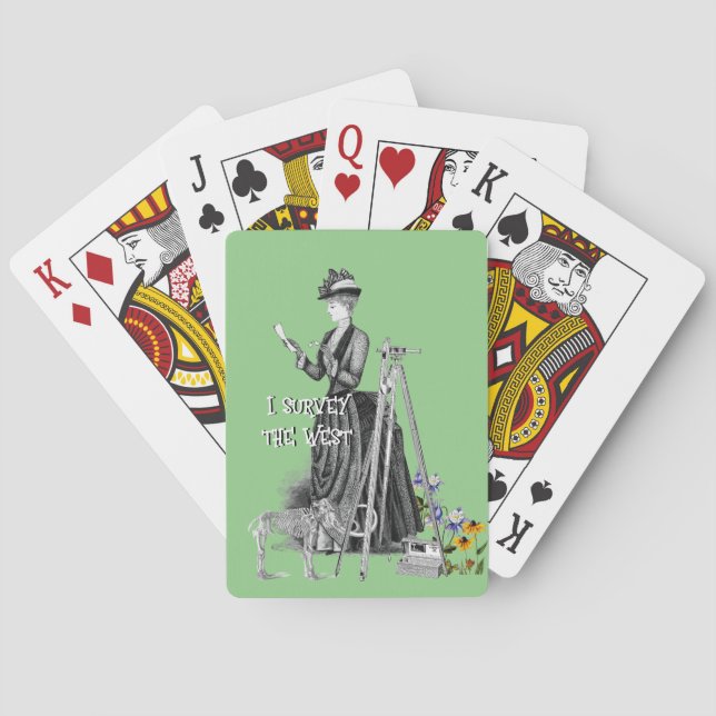 JEU DE CARTES ENQUÊTE SUR LES TERRES FÉMININES ENQUÊTE SUR L'OUE (dos)